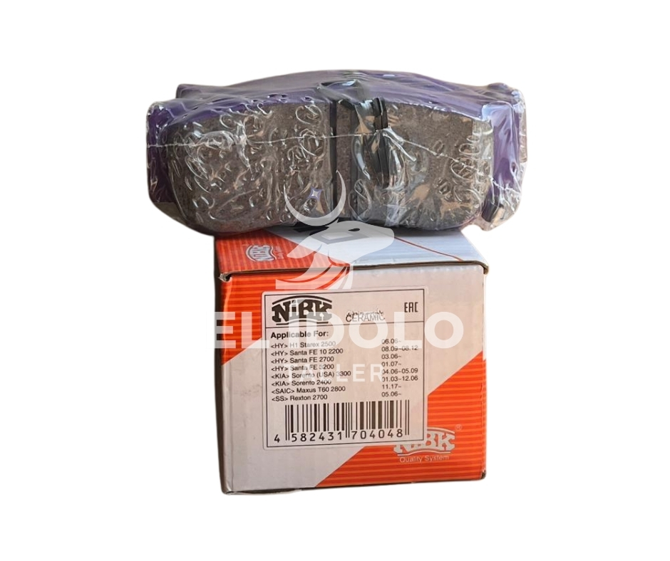 PASTILLA FRENO POSTERIOR STAVIC / RODIUS (D1297) SSANGYONG - JGO 4 UND